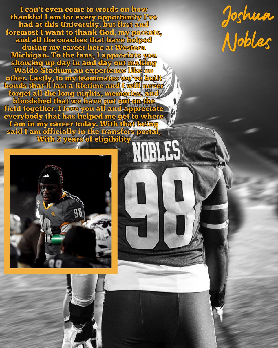 I will be entering the transfer portal
December 4th.
<a href="/RivalsPortal/">resting</a> <a href="/SSN_Portal/">Sidelines Transfer Portal (logged out)</a> <a href="/CollegeFBPortal/">College Transfer Portal</a>