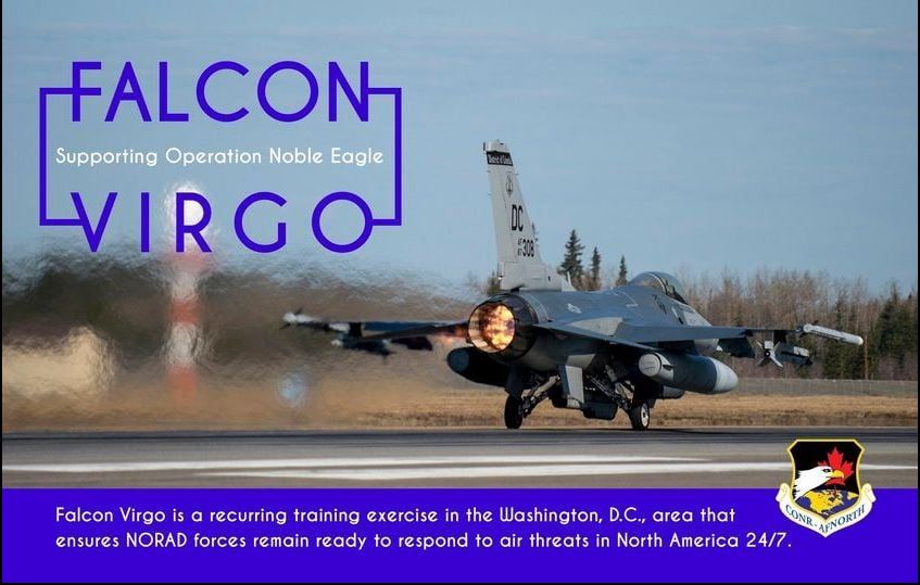 The @NORADCommand will conduct Exercise FALCON VIRGO, a live-fly air defense drill, on Dec 6, 2023, from midnight to 2:30 a.m. EDT in the NCR. Scenarios are meticulously supervised by #NORAD.
@aircombatcmd | @usairforce | @AirNatlGuard | @CivilAirPatrol | @uscoastguard https://t.co/L8i6djLwsC