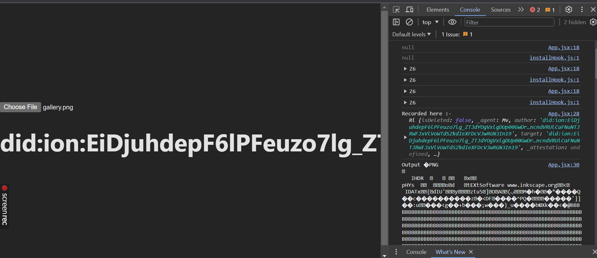 ReyedgeM's tweet image. 🚀 Just achieved a coding milestone! 🌐 Successfully stored an image using @web5.js in #JavaScript. 💻🖼️ Exciting times in the world of web development! #CodingWin #WebDevMagic @TBD54566975 🌈🚀