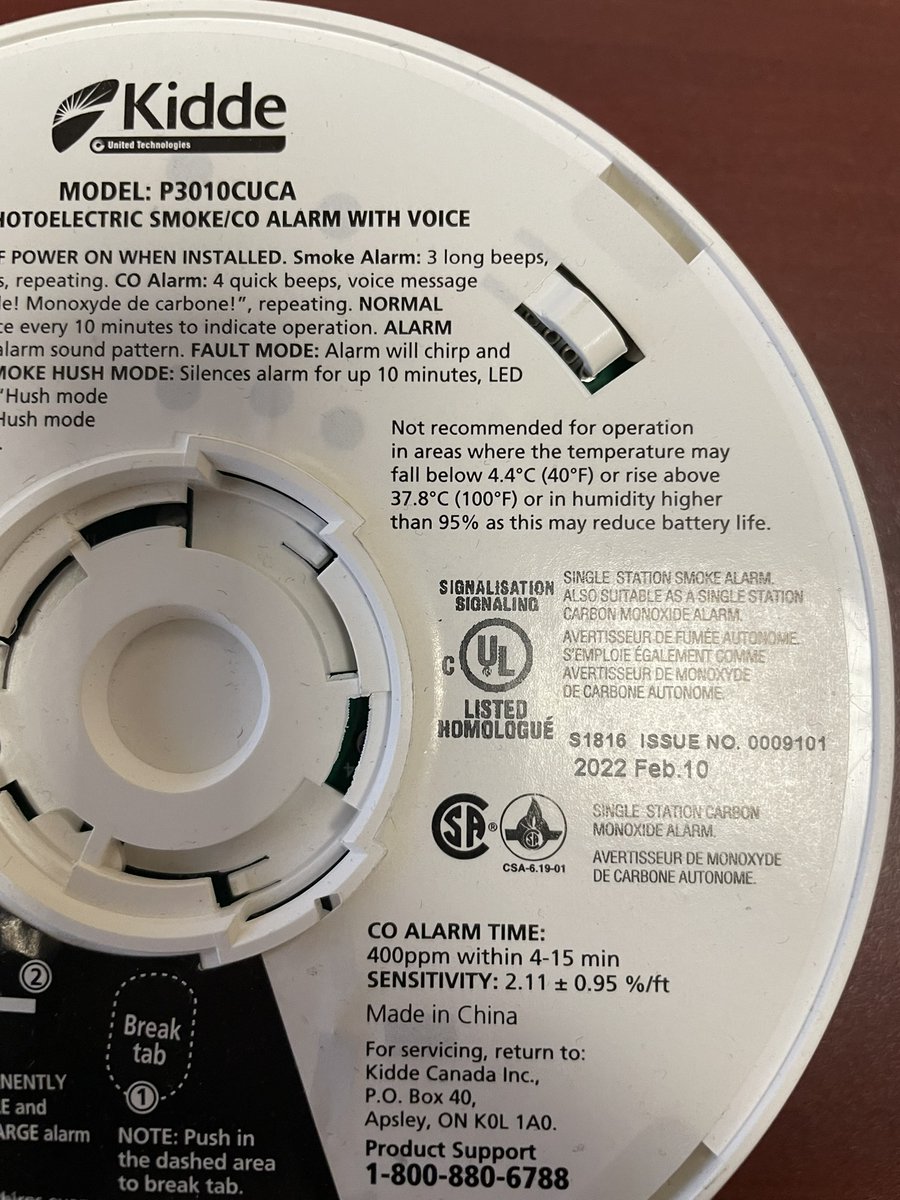 NapaneeFire's tweet image. Can you tell the difference? When replacing smoke and carbon monoxide alarms, please use only those that have a ULC marking. If you aren't sure, please use canada.ca/en/health-cana… to see what the markings look like.
