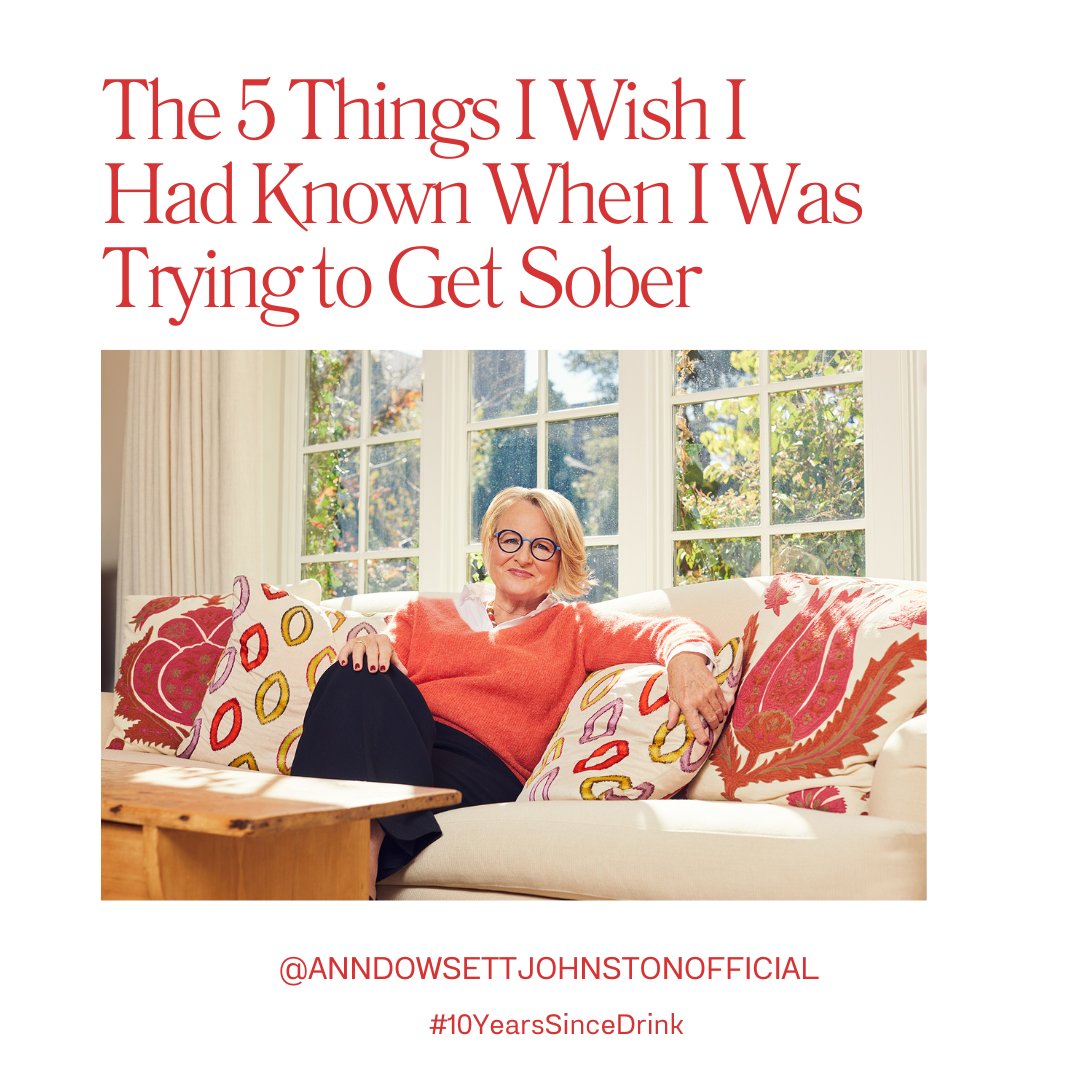 To mark my soberversary, I’m sharing 5 things I wish I’d known when I was kneeling on the bathroom floor, certain my life was over. My wish? That you will find a sober life beyond your wildest dreams. #10YearsSinceDrink #Sobriety

ann-dowsett-johnston.ck.page/3df0f4f811