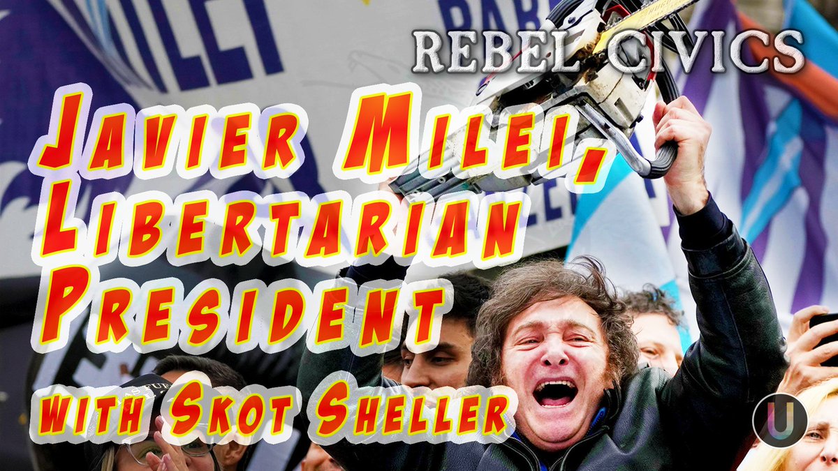 🇦🇷🔥"El Loco" takes the helm! Join <a href="/BessetteKeith/">Keith Bessette</a> tomorrow at 9am PST to explore how Javier Milei's unique mix of libertarianism &amp; flamboyance is shaking up Argentina. Special guest Skot Sheller analyzes what this means for the future. #ElLoco #Libertarian
rumble.com/v3yedh5-rebel-…
