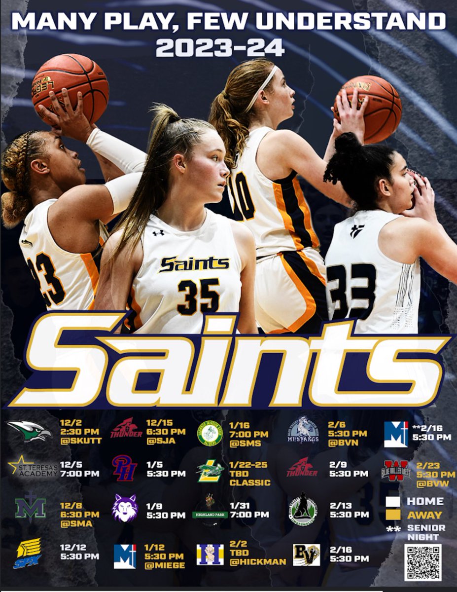 2023-2024 Senior Season Schedule🏆