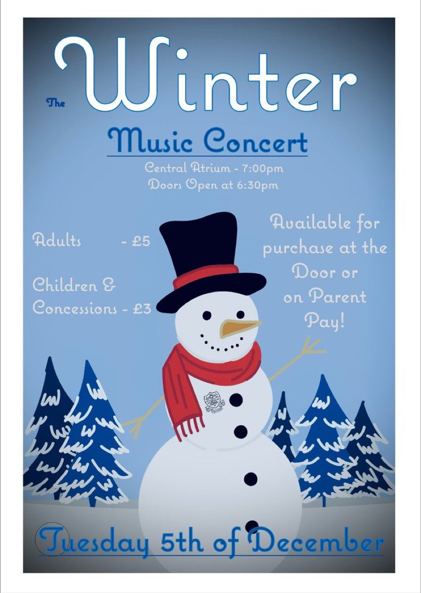 One week to go! Purchase your tickets on ParentPay.