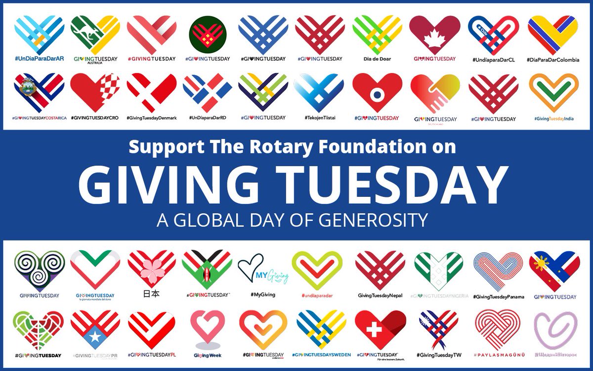 Rotary's tweet photo. When you give to our Foundation on #GivingTuesday, your generosity goes a long way. You give the gift of empowerment, equity, and clean water. A gift of $20 protects up to 6 children from the paralyzing effects of polio for a lifetime 🎁💉💛 

Give today: https://t.co/H72vWBSmYD https://t.co/Yl7w4HQRoR