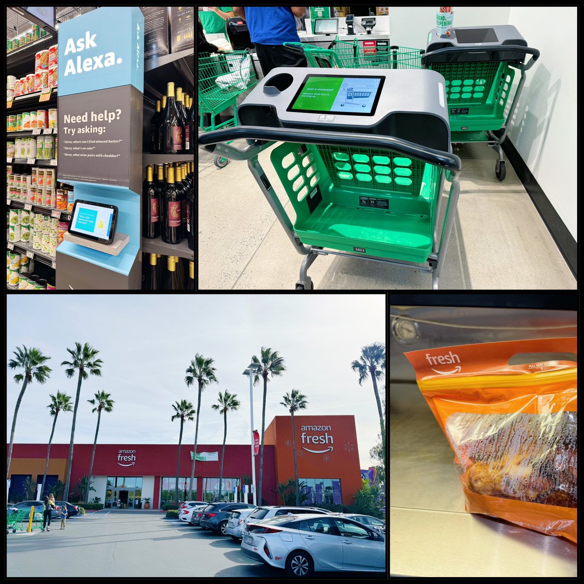 minatsuhom's tweet photo. Amazon Freshのスーパーに行ってみた。商品をスキャンして購入できる”Dash Cart”があったり、Alexaアシスタントや多少のプライベートブランドがある以外は普通のスーパー
#AmazonFresh https://t.co/kPMacdSljW