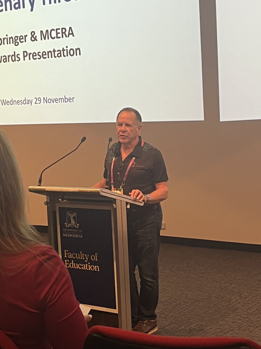 Congratulations to Kevin Lowe and Sara Weuffen, who were awarded the Springer/AER Best Paper Award 2023 for their “You get to ‘feel’ your culture”: Aboriginal students speaking back to deficit discourses in Australian schooling. #AARE2023