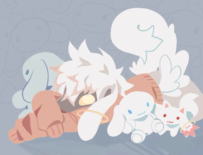 big fan of silly white cat dog things