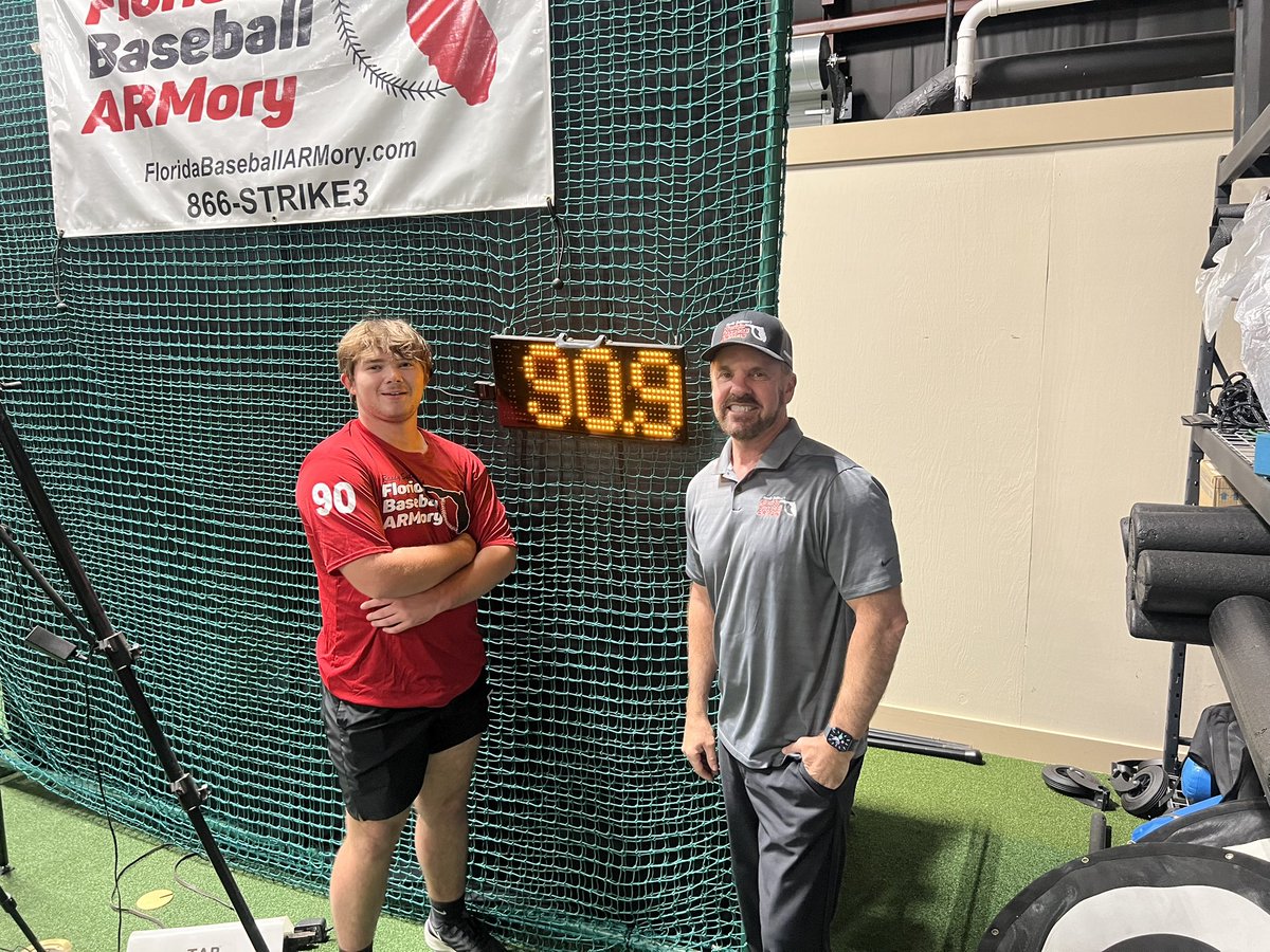 Boom‼️ Congrats to longtime ARMory guy <a href="/IanAllen2025/">Ian Allen</a> on hitting 90 tonight in his bullpen 🔥🔥