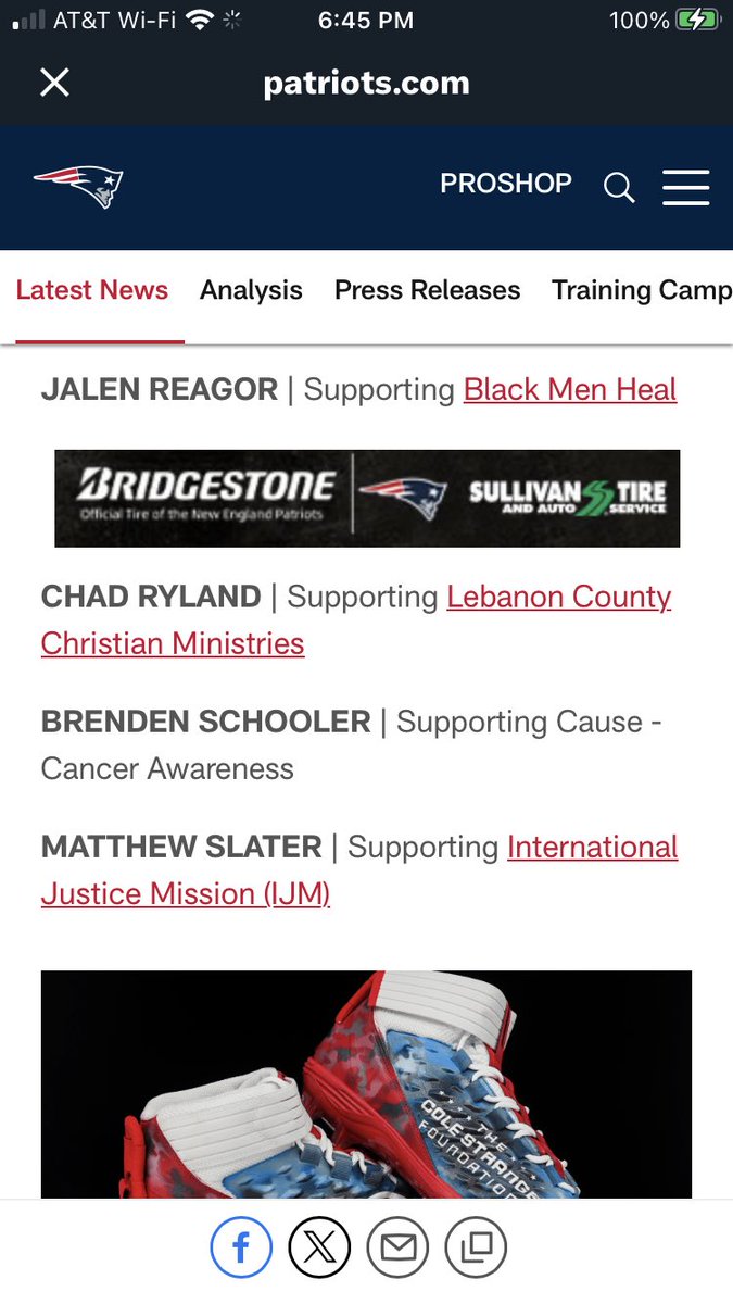 So proud of <a href="/C_Ryland38/">Chad Ryland</a>! Not surprised at all that he chose #LebanonCountyChristianMinistries as his charity for #MyCauseMyCleats! Take note, #Falcons—Hard work, determination, &amp; kindness are a recipe for success. Always in your corner &amp; always rooting for you, Chad! #FalconPride