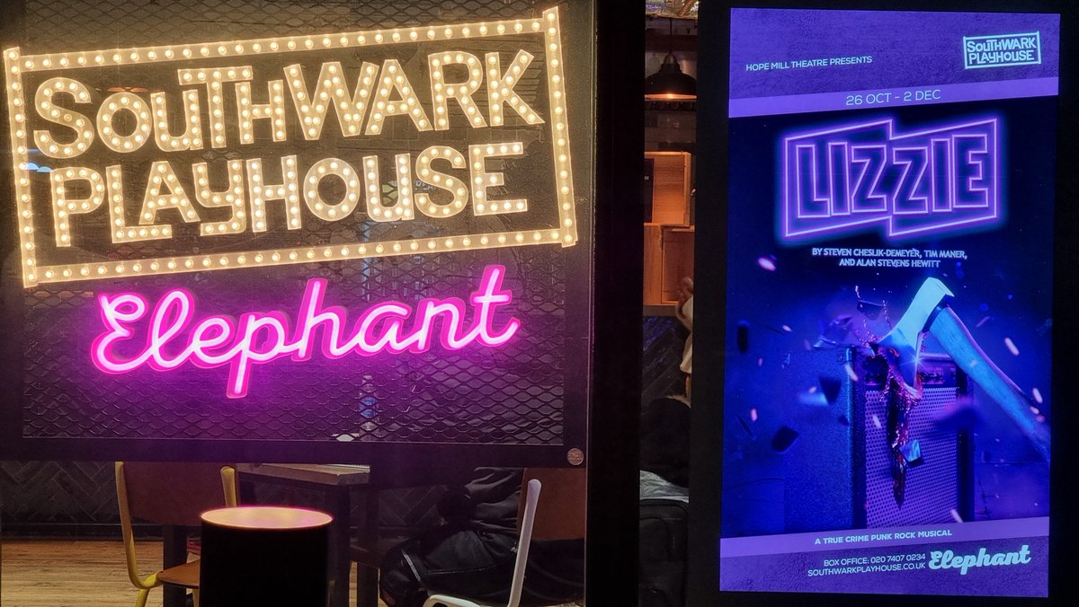 Went to see LIZZIE tonight at #SwkplayElephant and it was 'bloody brilliant' 🪓🩸⚰️ A fascinating story wonderfully brought to life by a supreme cast & band, tonight was first rate musical theatre!🔥🎭 Congrats to all involved 👏🏼