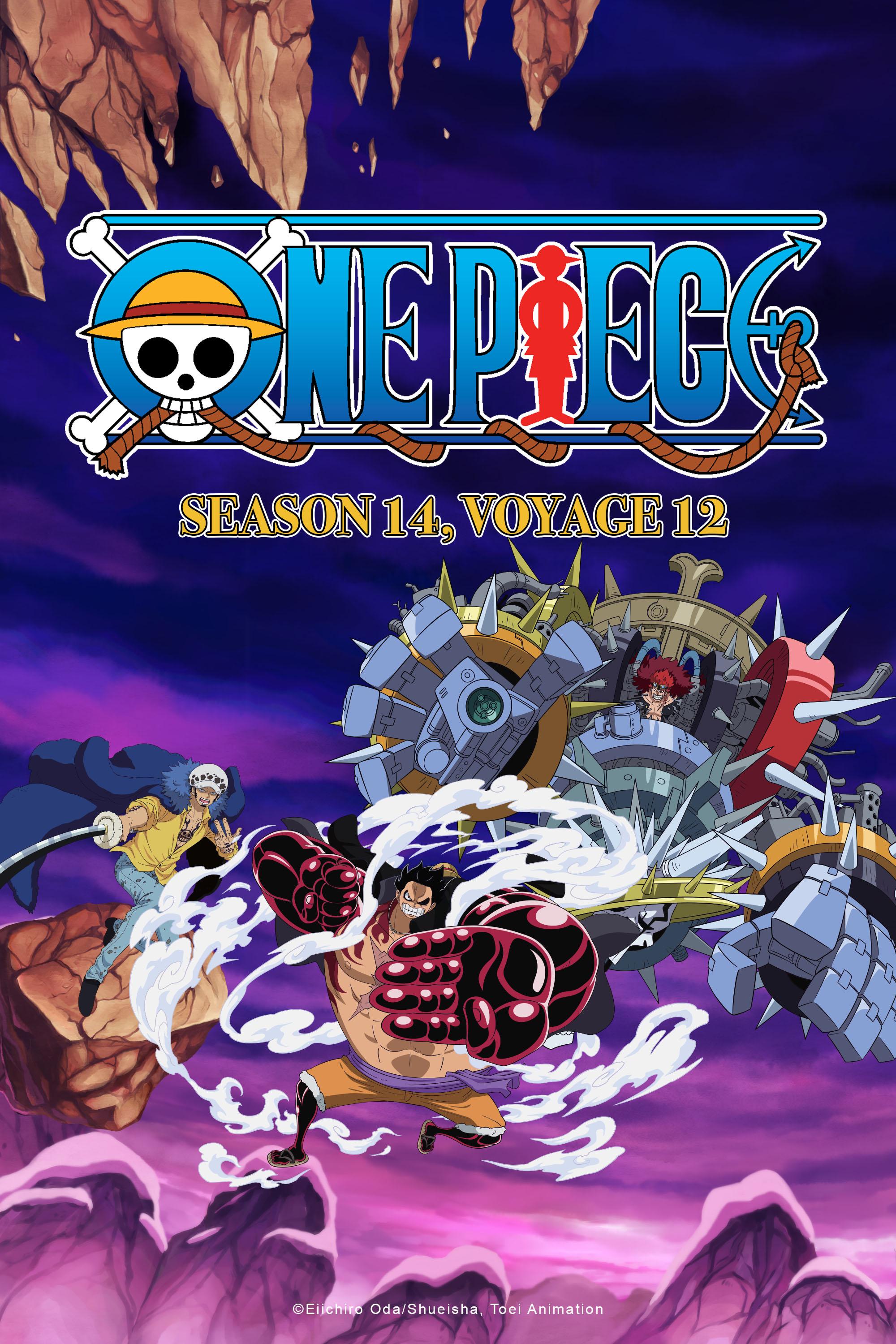 One Piece US on X: Wano dub alert 🚨 Luffy strikes back against Kaido!👊 # OnePiece Season 14 Voyage 12 (Eps 1025-1036) will be STREAMING on @ Crunchyroll on December 12th! Read more