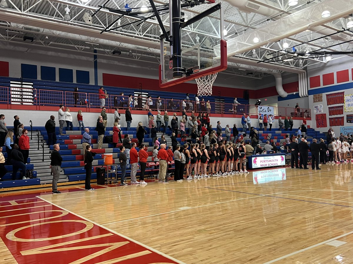 JacobSmithPDT's tweet photo. Awesome crowd and awesome game in Trojan Arena tonight. Portsmouth vs. Boyd Co.! @paulboggssports @amyhughes33 @PHS_WeAreOne @BoydCountyHigh https://t.co/lVz8HZm3mQ