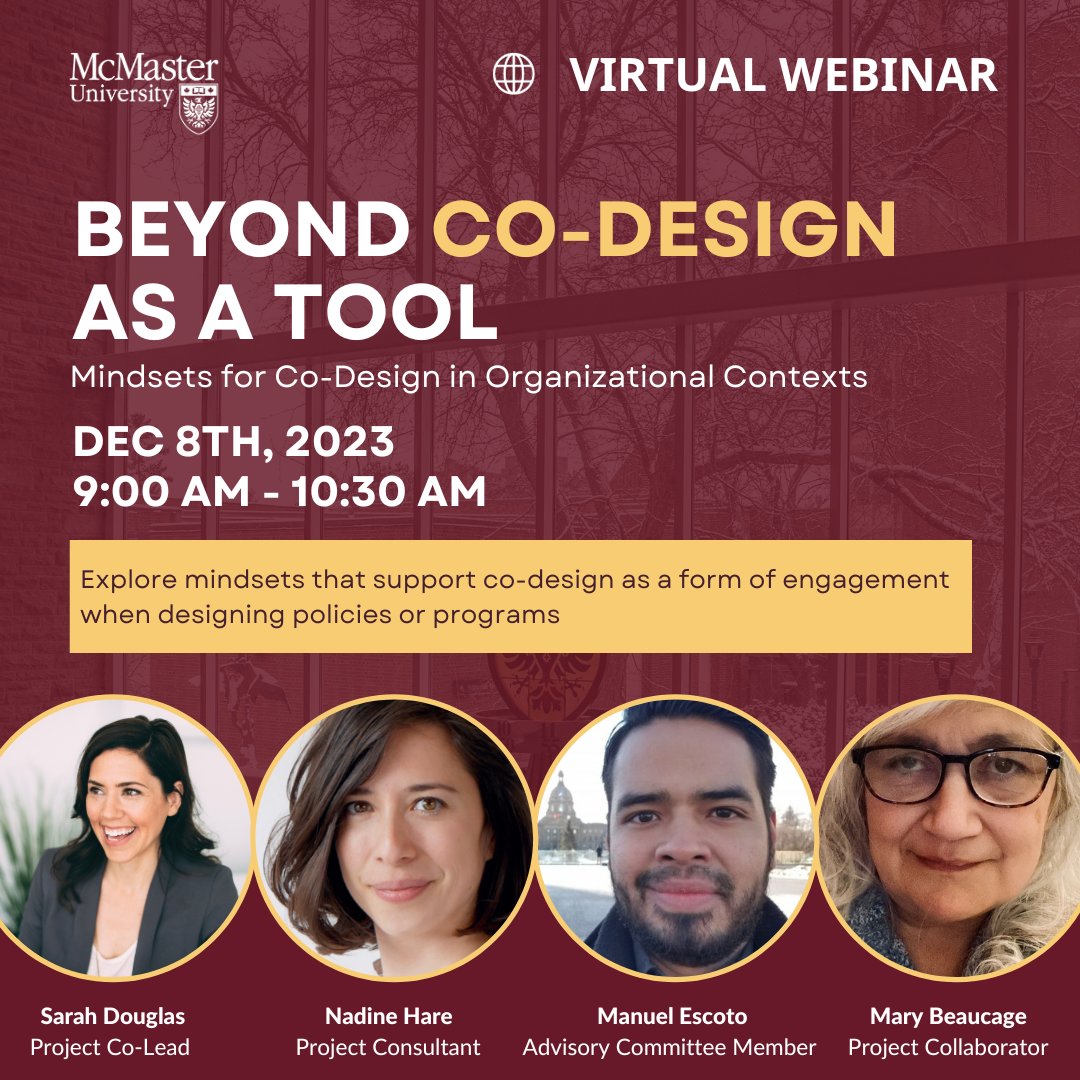 McMaster CoDesign Hub for Equity-Based CoCreation tweet media