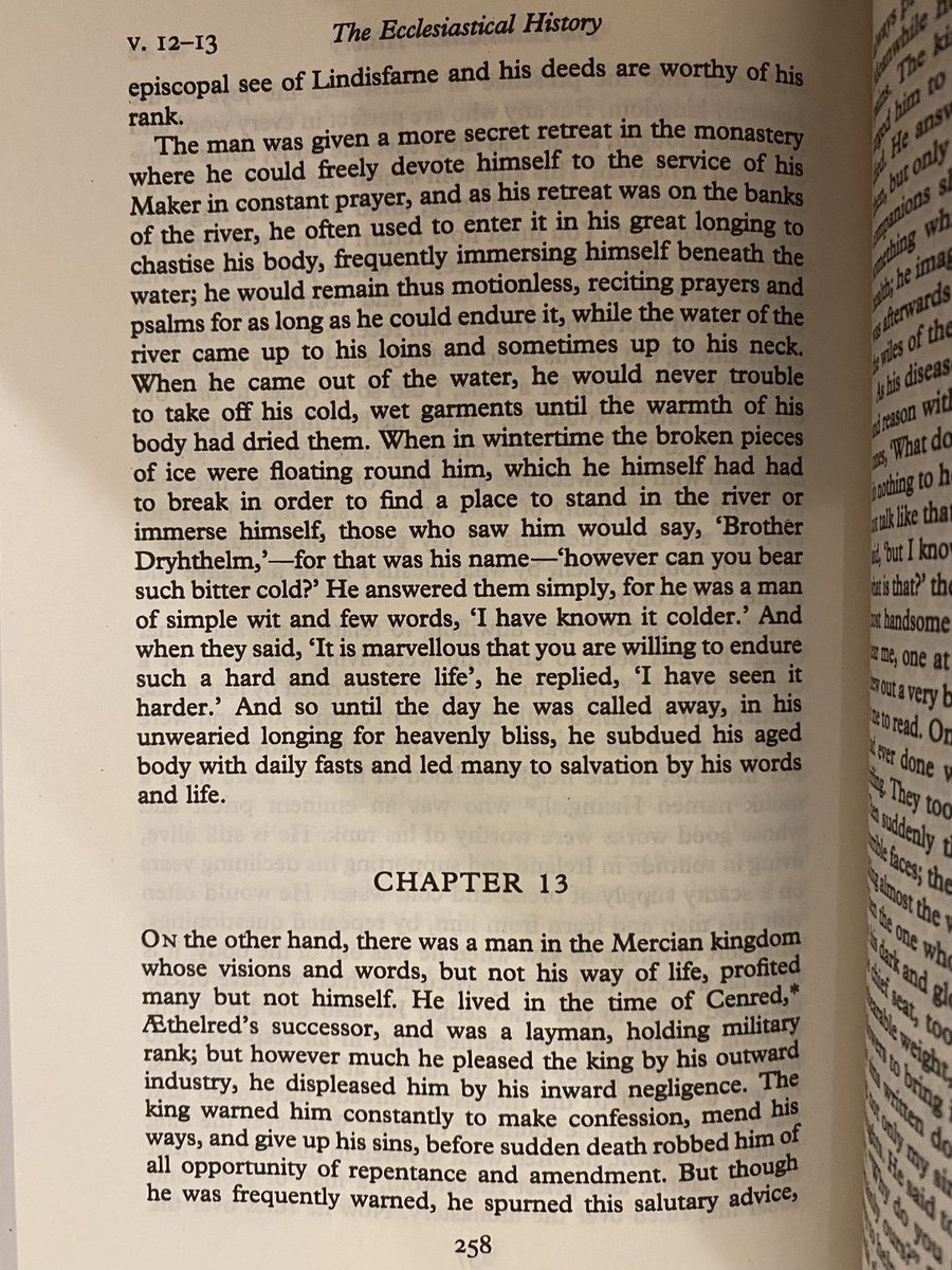 ShawnBrewer's tweet photo. In St. Bede’s Ecclesiastical History, he tells the story of a man on his deathbed when two angels and an army of demons visit. They show him books of his good and bad deeds. You can read the rest for yourself.
“Repent ye: for the kingdom of heaven is at hand.”
Lord have mercy. https://t.co/GSVNSvZta8