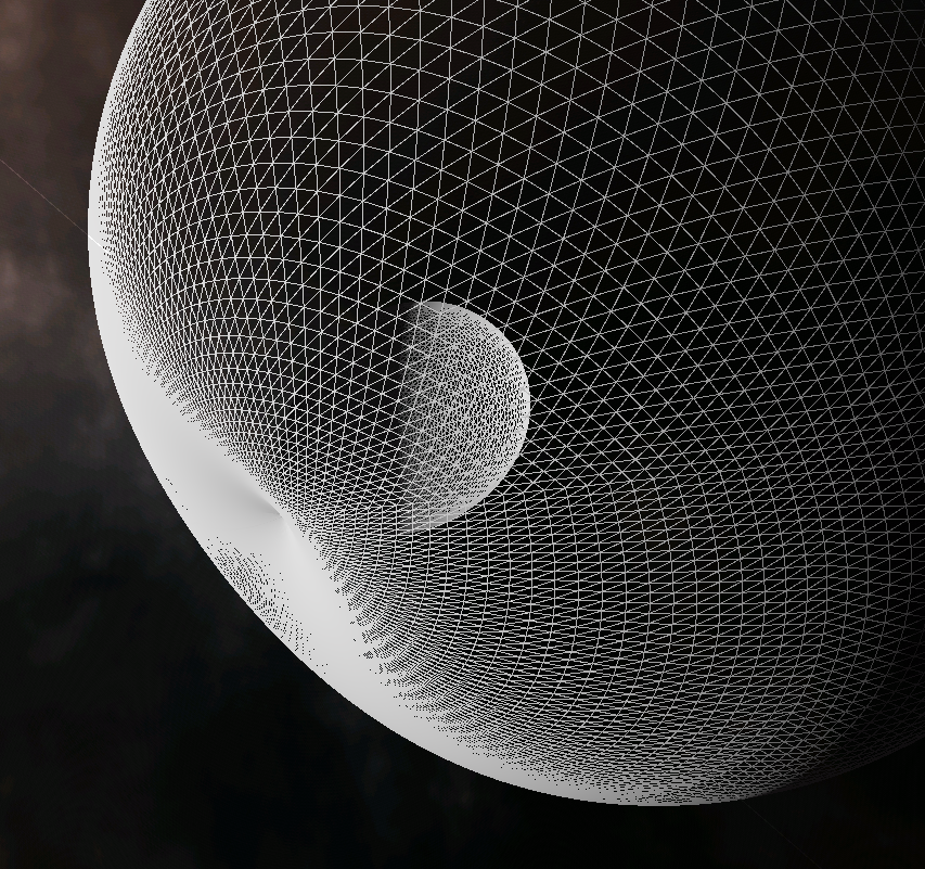 m_dedeux's tweet photo. @SebastianLague In your video about procedural moons, you used len(crater_center - vertex)^2 - 1 to create a parabolic crater in a sphere. 
The logic makes sense for a flat plane, but when I try it on a sphere get odd artifacts and had to use polar coords. Is there a trick to it? https://t.co/TFGeTqpu11