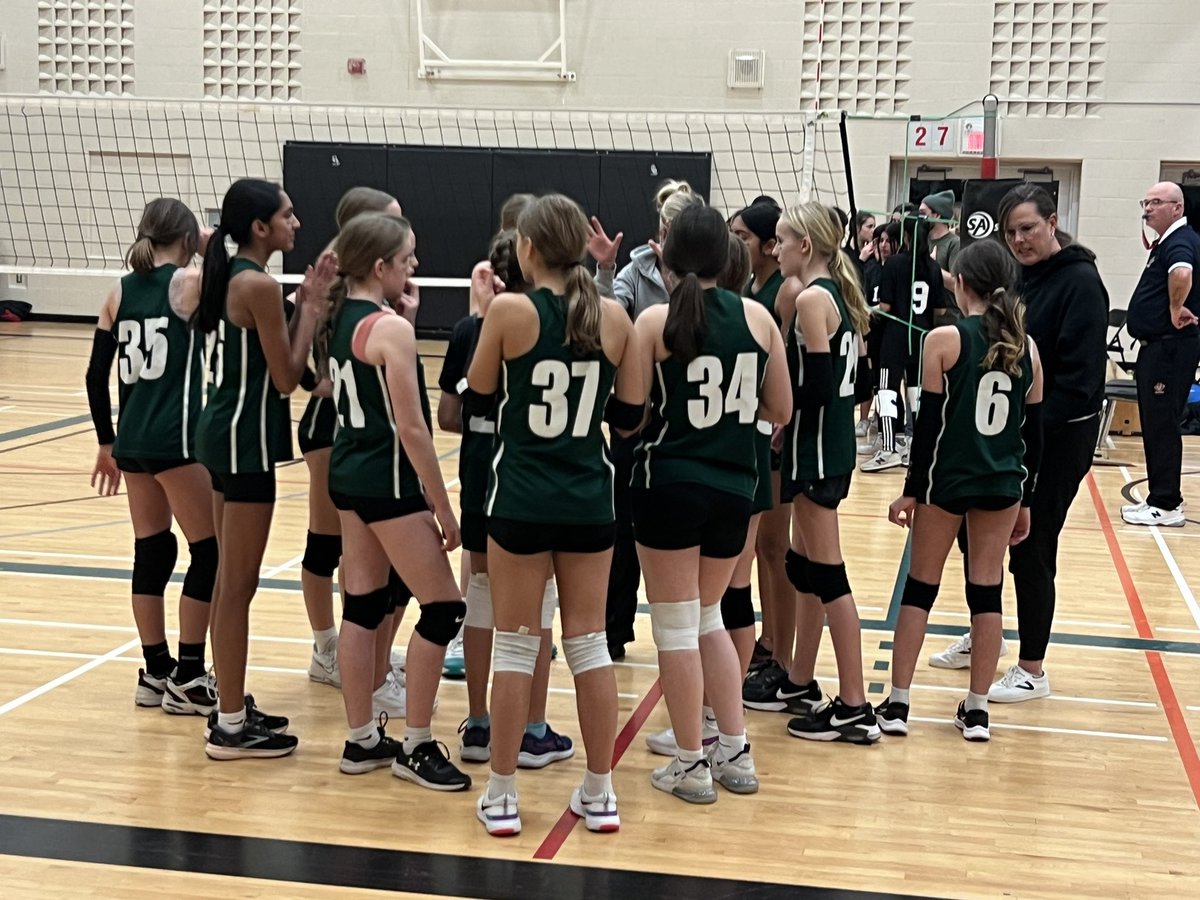 Spending the evening with <a href="/Pinelandpanther/">Pineland PS</a> Senior Girls’ Volleyball Team who made it to the All-Halton Finals. Great play and great sportsmanship.