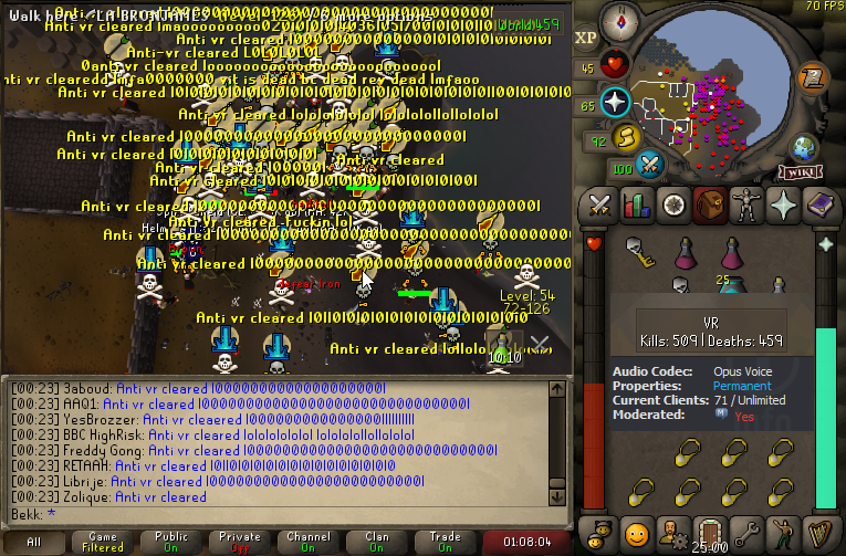 OSRS_VR's tweet photo. 🕛12 hour prep
⚔️VR vs Rot

70+ VR turned out to stand on business &amp; were not disappointed! We fought a highly charged, explosive and super enjoyable fight v Rot, while weak anti-VR could only watch on, powerless to affect anything!

VR STRONG!

https://t.co/CByQlraI8w https://t.co/e6SjAUVwJu