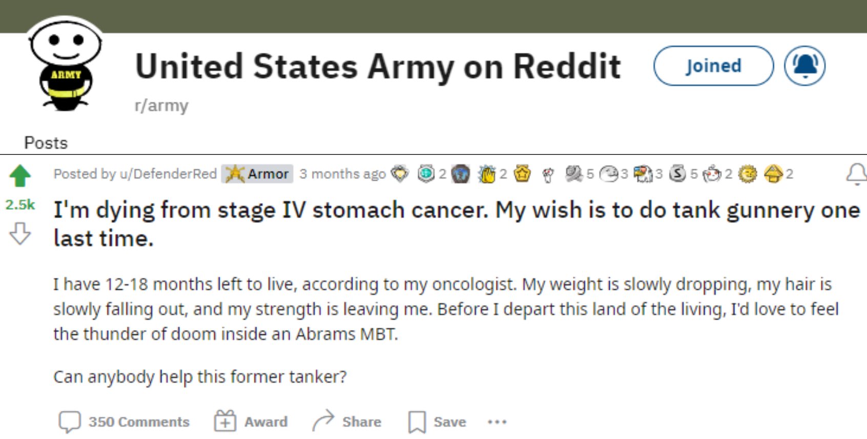 United States Army on Reddit