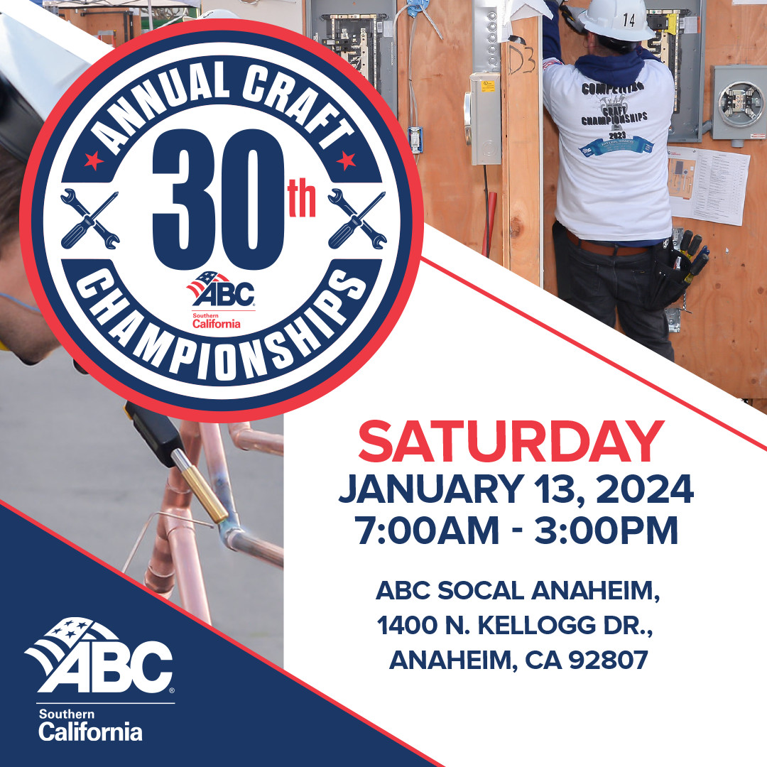 ABCSOCAL1's tweet photo. Don't miss out on an incredible chance to support the 30th Annual #ABCSoCal Craft Championships and be a part of our 50th-year celebration! Sponsorship opportunities are still available but closing soon. For sponsorship opportunities, email krose@abcsocal.net

#ABCMeritShopProud https://t.co/gG20lfQxxE