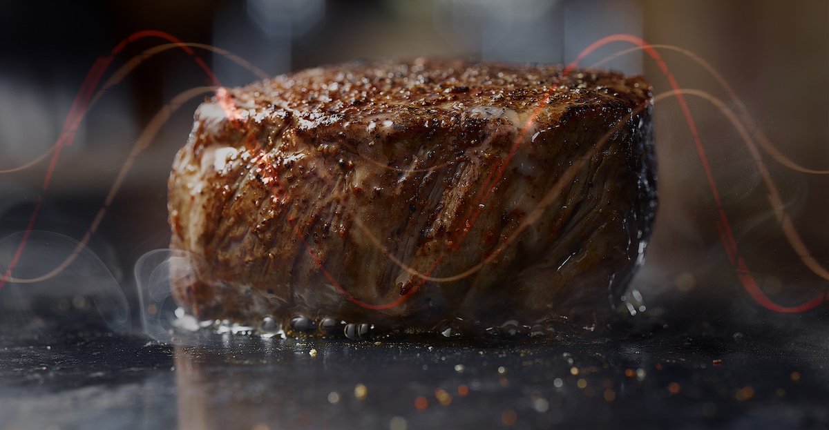 NRNonline's tweet photo. LongHorn Steakhouse accentuates its sizzle reel with ASMR option. Brand launches steak ASMR on Spotify, YouTube and the restaurant’s website to calm potential customers’ restive holiday nerves https://t.co/LKSgRvOrOh https://t.co/FVwWljWhcb