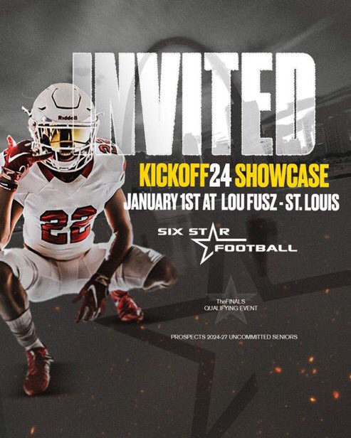 TrevionTaylor3's tweet photo. Thanks for the invite @6starfootballMO I’ll be attending this event https://t.co/50riEyRXrO