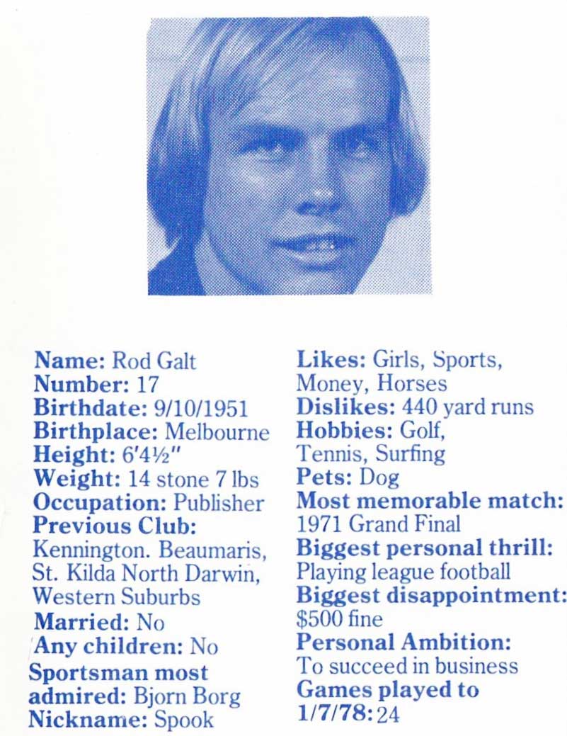 Blueseum's tweet image. Uploaded a lot of pics to the Blueseum last night.
Found a heap of pictures I had scanned in 2015 and forgot to upload!!
Here are some of the highlights of 1978 player profiles. :)