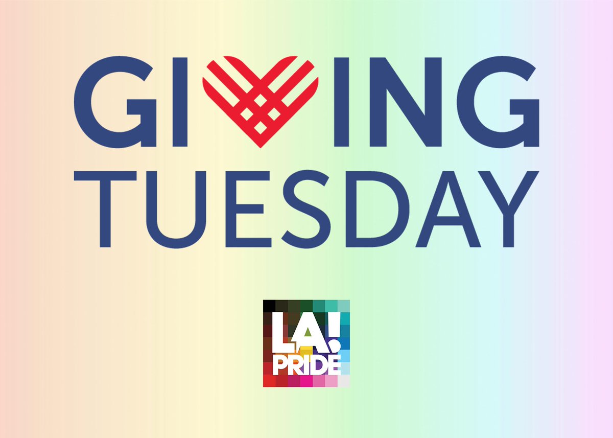 This #GivingTuesday, your generosity will fuel the vital work of LA Pride throughout the year with Pride Makes A Difference -- we activate yearlong to volunteer and donate much needed items and services to underserved and at-risk LGBTQ+ communities. lapride.org/la-pride-givin…