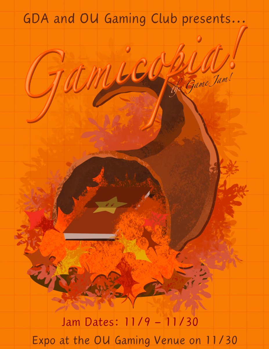 GAMICOPIA IS COMING TO AN END! Come check out the Expo during our normally scheduled General Meeting time this week. LOCATION: Cross Building B (No General meeting btw)