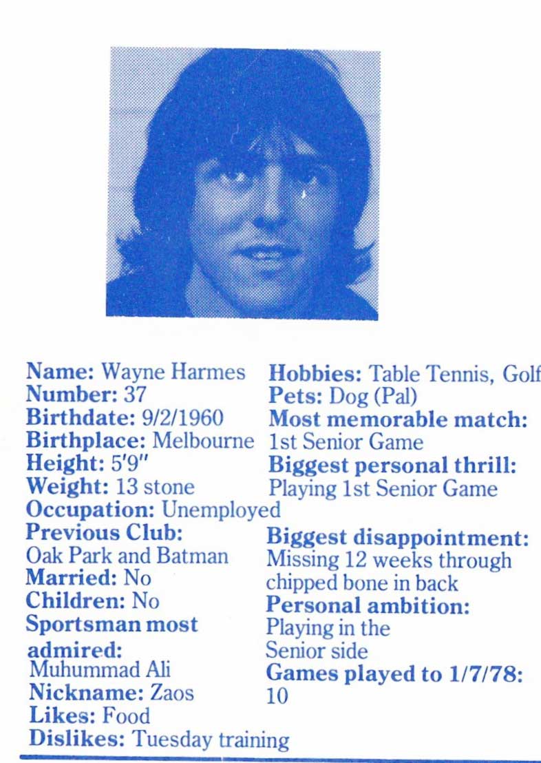 Blueseum's tweet image. Uploaded a lot of pics to the Blueseum last night.
Found a heap of pictures I had scanned in 2015 and forgot to upload!!
Here are some of the highlights of 1978 player profiles. :)
