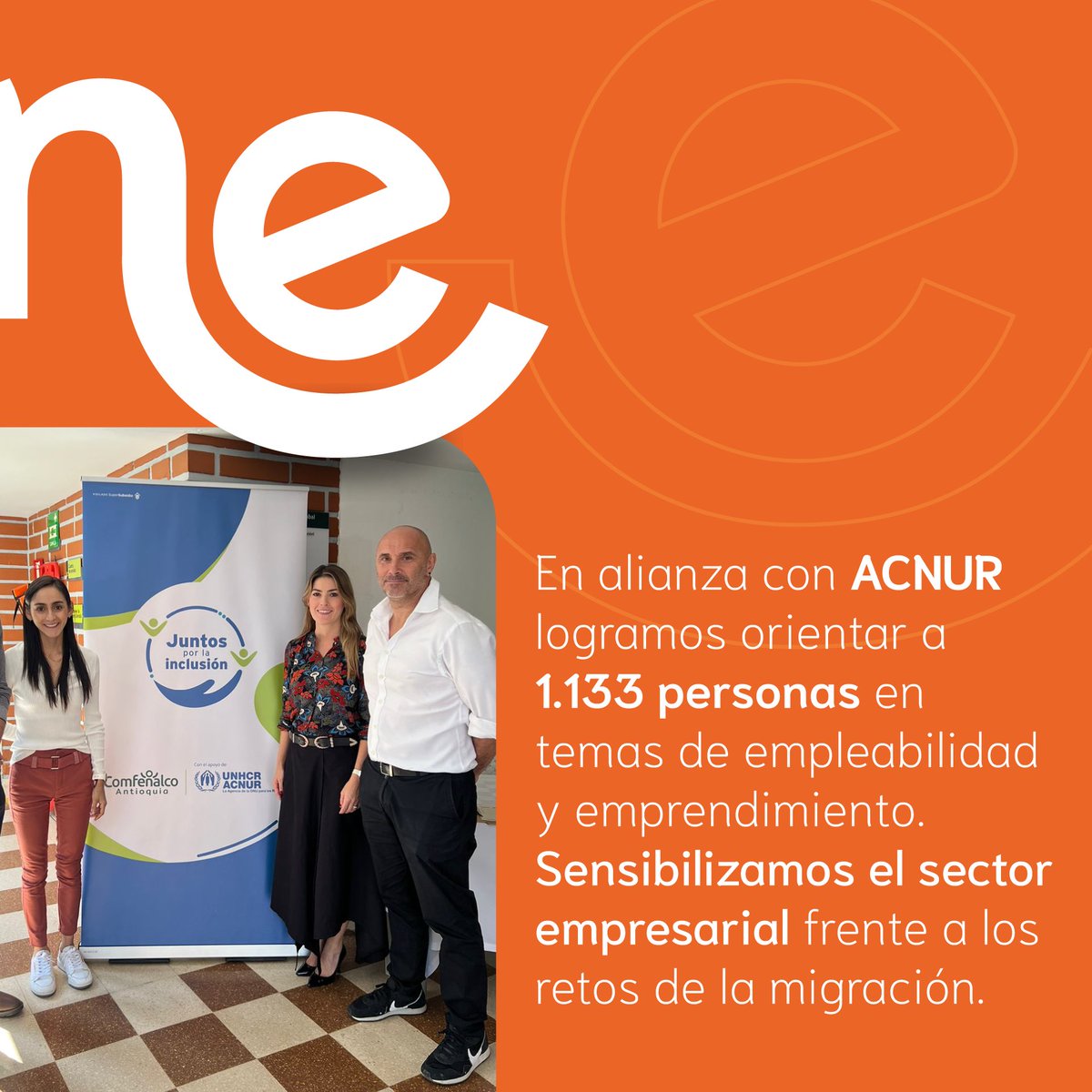 One Inversión Social (@oneinversocial) on Twitter photo Ya son 3️⃣ años trabajando de la mano con <a href="/AcnurColombia/">ACNUR Colombia</a>, la agencia de las Naciones Unidas para los refugiados. 🙌
<a href="/colombiabyroops/">Rupert Stebbings</a> <a href="/SaraIsa07/">Sara Isabel</a> <a href="/elisacarlaccini/">Elisa Carlaccini</a>
#Juntosporlainclusión
#Todossomosuno Ya son 3️⃣ años trabajando de la mano con <a href="/AcnurColombia/">ACNUR Colombia</a>, la agencia de las Naciones Unidas para los refugiados. 🙌
<a href="/colombiabyroops/">Rupert Stebbings</a> <a href="/SaraIsa07/">Sara Isabel</a> <a href="/elisacarlaccini/">Elisa Carlaccini</a>
#Juntosporlainclusión
#Todossomosuno