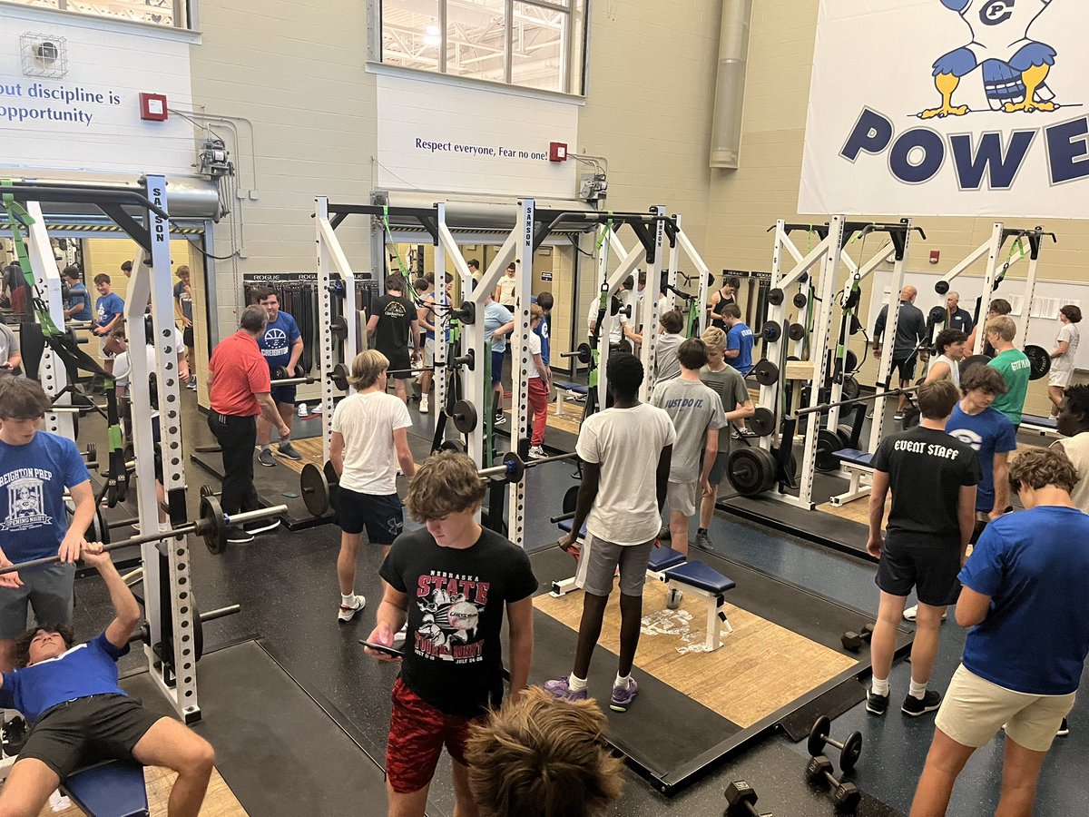 Rolling 100 deep each day for our 9th-11th grade S&C off-season @CPFootball17 athletes the first two days! This doesn’t happen by accident! Our coaches and kids are bought in on making this the best off-season we have set out for! WE > me