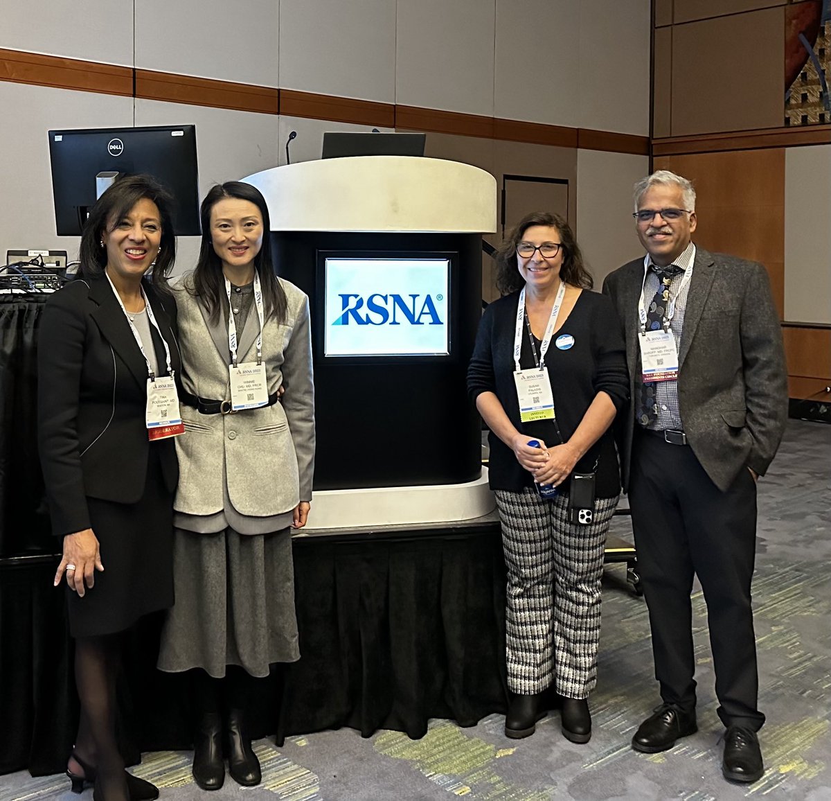 #RSNA Moderator for Pediatric Neuroradiology Session: Difficult Concepts Simplified for all Practices with Dr ⁦@SusanPalasis⁩, Dr. Winnie Chu, Dr. ⁦@ManoharShroff⁩ who gave excellent talks.