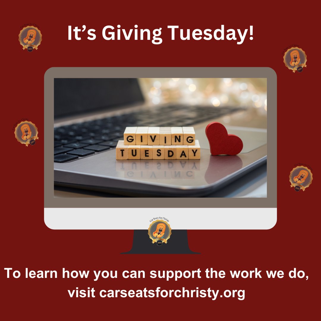 We're proud to provide a valuable service in the community - one that keeps infants, toddlers &amp; children safe on the road. On this #givingtuesday please consider supporting the work we do. Donations can be made via our website shown below. #carseatssavelives #makeadifference