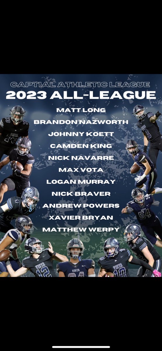 Proud to announce our 11 Capital Athletic League Players!