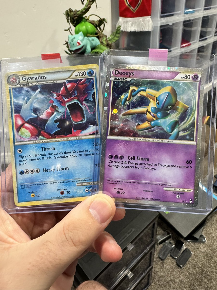 I haven't done a good job posting the updates of my Shiny Pokemon card  collection, but here's a couple I added recently!