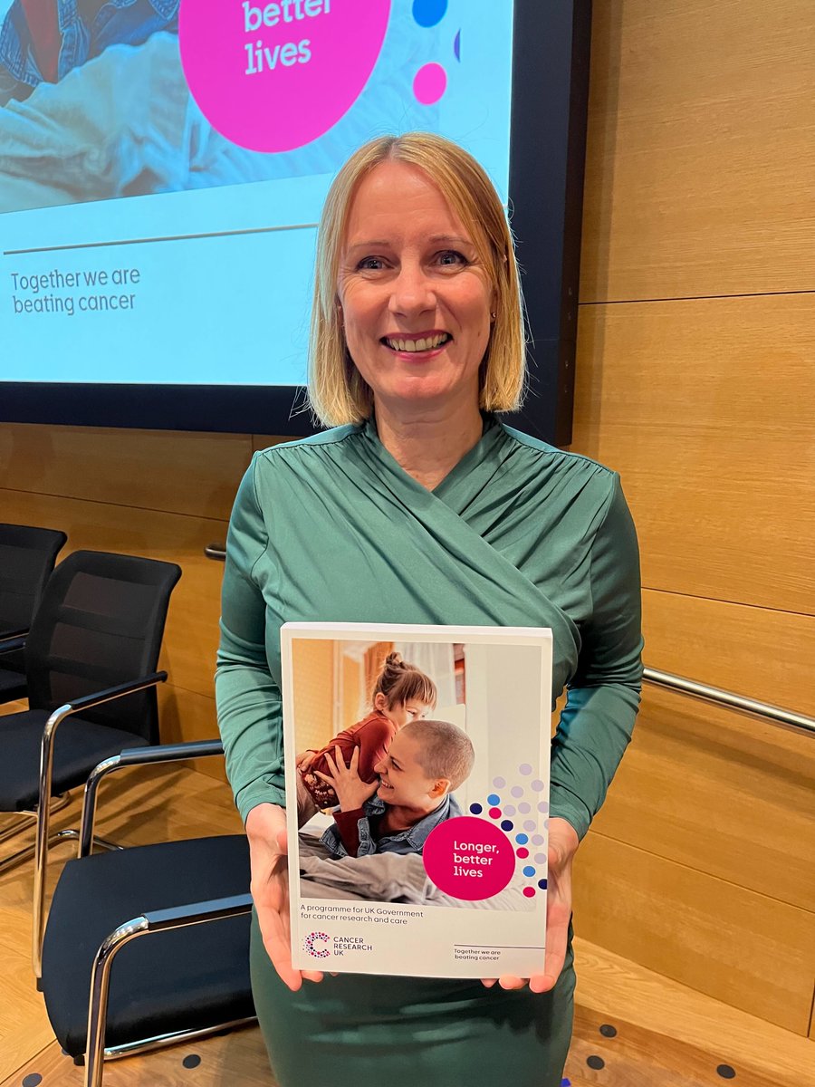 Delighted to be celebrating the launch of the <a href="/CR_UK/">Cancer Research UK</a> #CancerManifesto tonight <a href="/TheCrick/">The Francis Crick Institute</a>. A huge amount of hard work has gone into it from cancer patients, experts and the team at Cancer Research UK.

Outlining the immediate measures and long-term commitments the next government