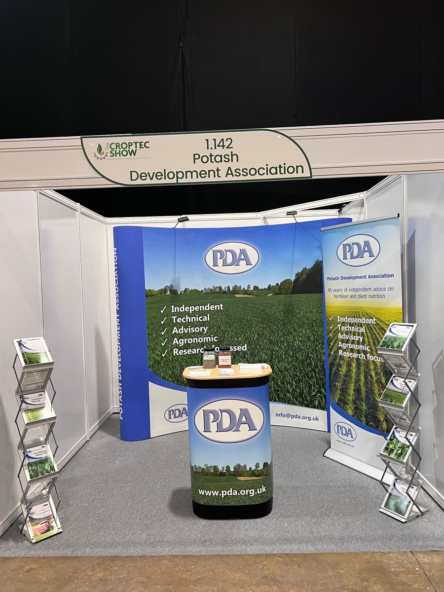 All ready for #croptec23 tomorrow, come visit us in Hall 1 stand 142