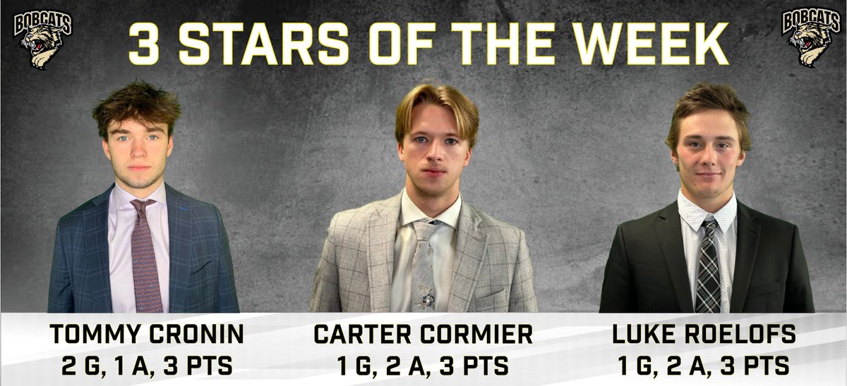 Bismarck Bobcats (@bismarckbobcats) on Twitter photo Your Bobcat 3 Stars of the week! Your Bobcat 3 Stars of the week!