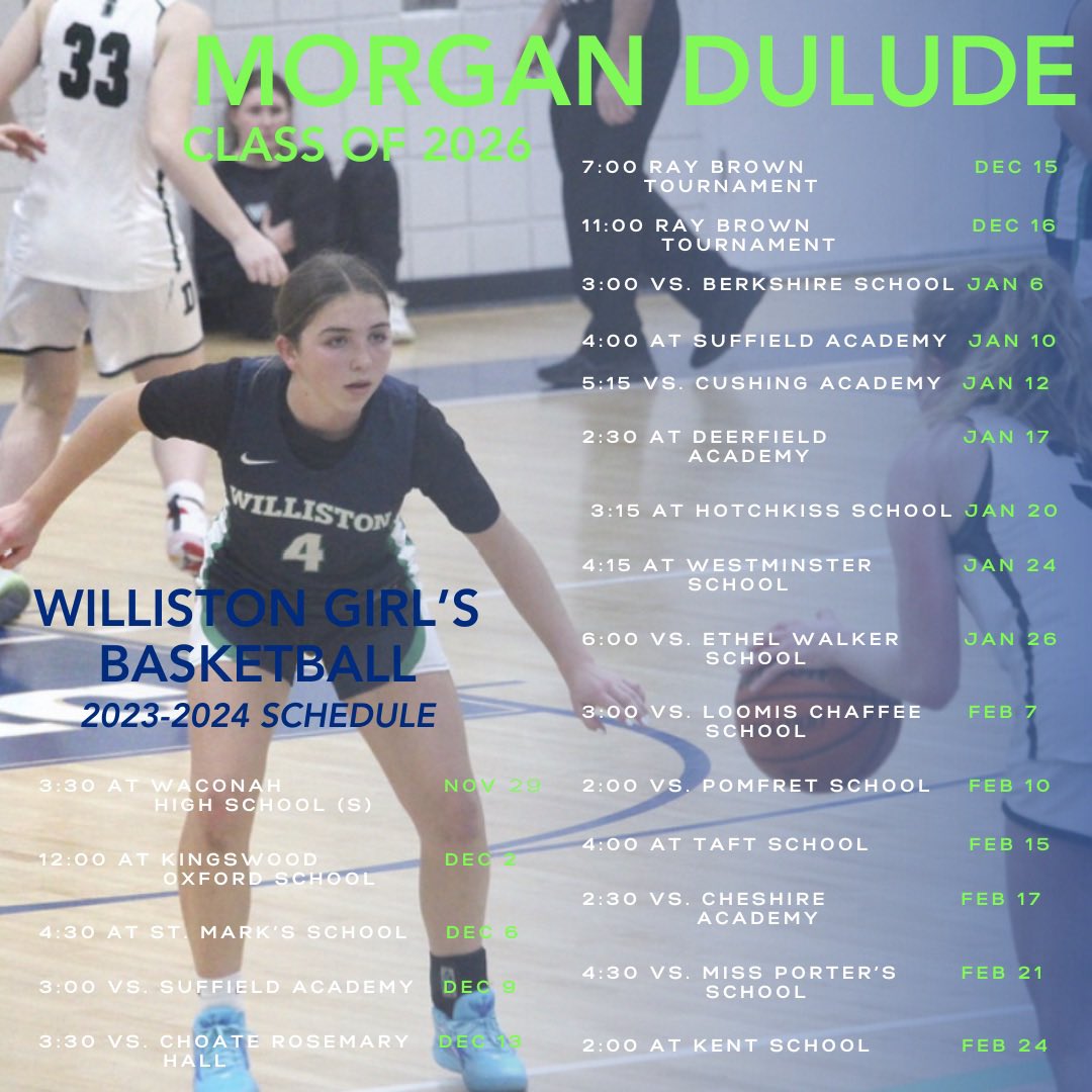 My 2023-2024 basketball schedule! <a href="/BayStateJags/">Bay State Jaguars</a> <a href="/WNSGVBball/">Williston Girls Varsity Basketball</a>