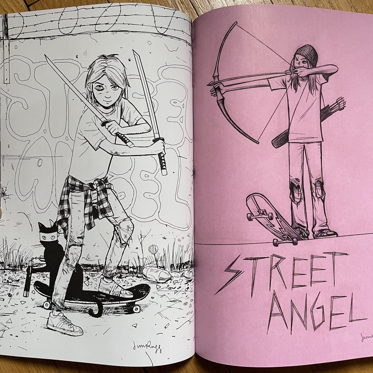 jimruggart's tweet photo. New book in shops this week! Preview @CartoonKayfabe NEW COMIC BOOK DAY: Jim Rugg's STREET ANGEL Princess of Poverty from @imagecomics PREVIEW
https://t.co/5XJzvu1ed6
.
#ncbd #newcomicbookday #readmorecomics #makemorecomics #imagecomics #cartoonistkayfabe #streetangel https://t.co/vlASqgw7N4