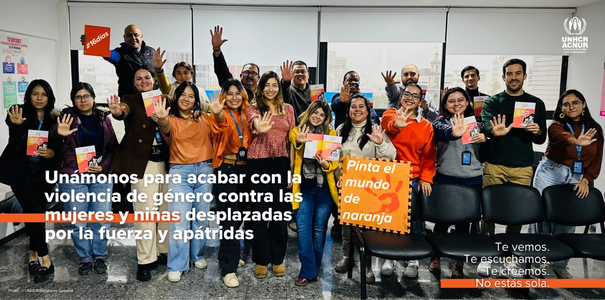 1 de cada 3 mujeres enfrenta violencia de género. En <a href="/AcnurMexico/">ACNUR México</a>, con nuestros socios, invertimos para prevenir la #ViolenciaDeGénero. Desde la Sub-oficina de #NuevoLeón, te invitamos a sumarte en los #16días de activismo. 
Esto es una cuestión de derechos humanos y dignidad.