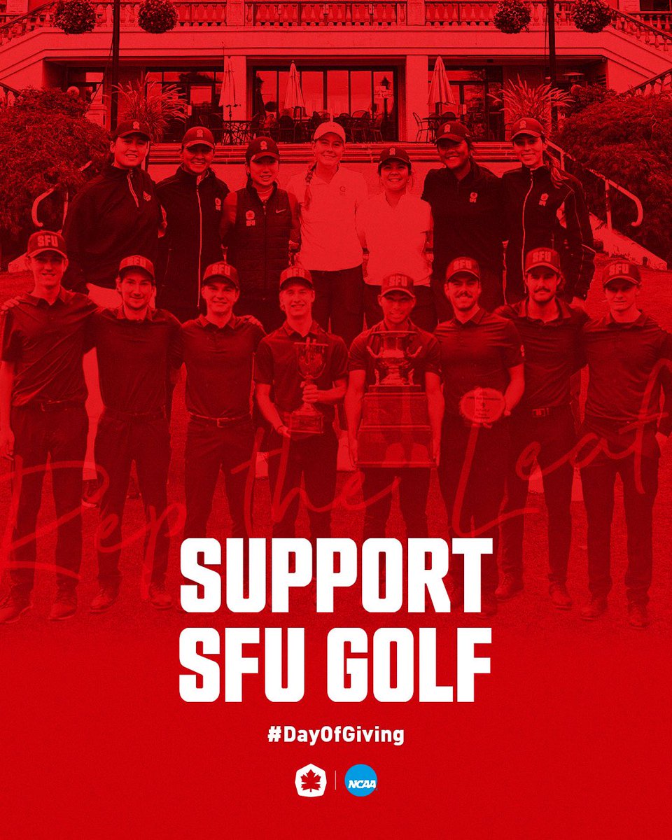 GolfCoachSteiny's tweet photo. As Canada’s only NCAA golf program we thank you for your continued support. Every gift, no matter the size, helps make a difference to our student-athletes. #GivingTuesday #RepTheLeaf #NCAAeh 🇨🇦❤️
Donate here: https://t.co/ajPaQSAMf4 https://t.co/7nTkNGR9Yy