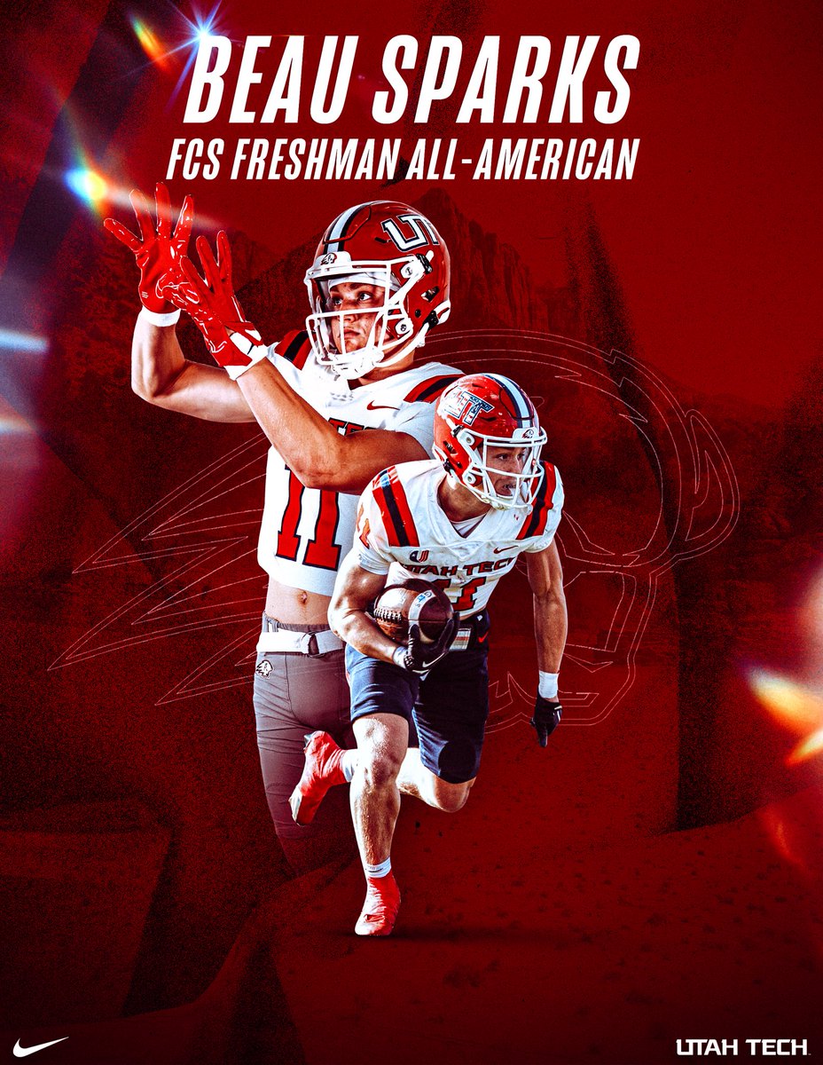 This honor was earned!🔨
FCS Freshman All-American.
<a href="/Beausparks5/">Beau Sparks⚡️</a>