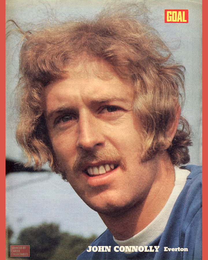 You could at least have brushed your hair!
John Connolly, Everton. Goal magazine, 1972.
#1972 #1970s #1970sFootball #Everton #EFC