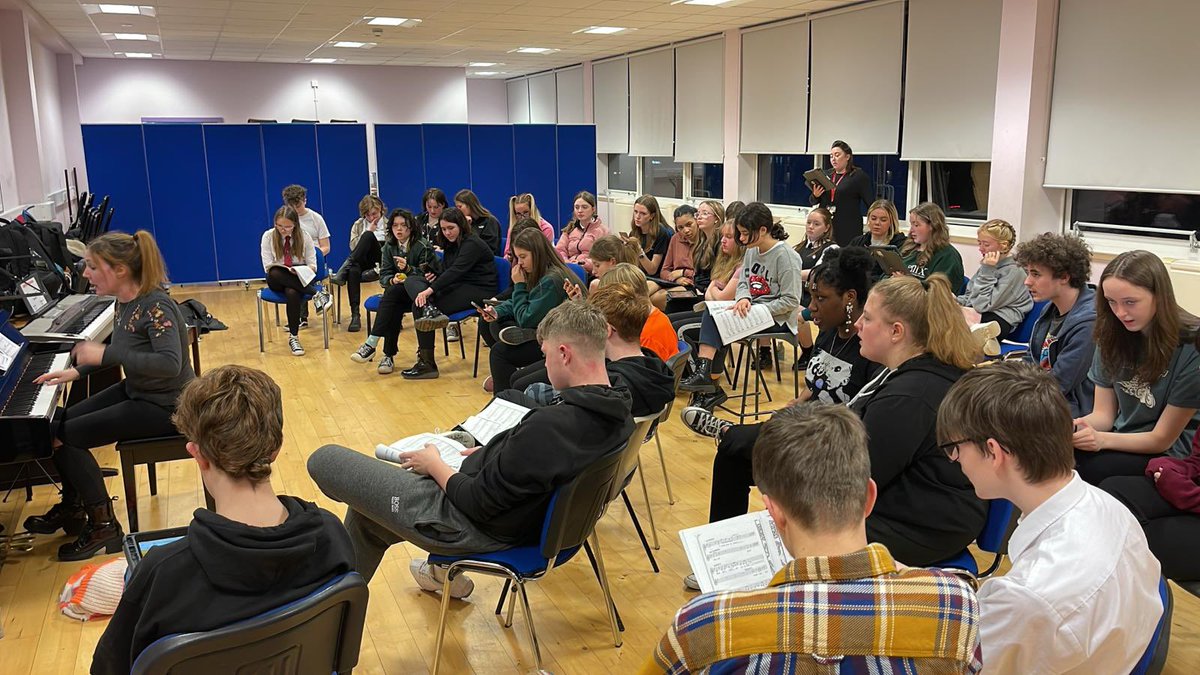 GlasgowCREATE's tweet photo. Our #GSYT cast getting to grips with our February production of “High School Musical”. Just three rehearsals left before Christmas, better get learning those lines! https://t.co/Ilpbi1tgZx