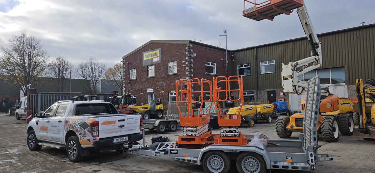 PlantMaster Hire Ltd in Dublin just ordered two new Snorkel S3010E electric scissor lifts for their fleet! Congrats on your new lifts! #AhernIreland #SnorkelLifts