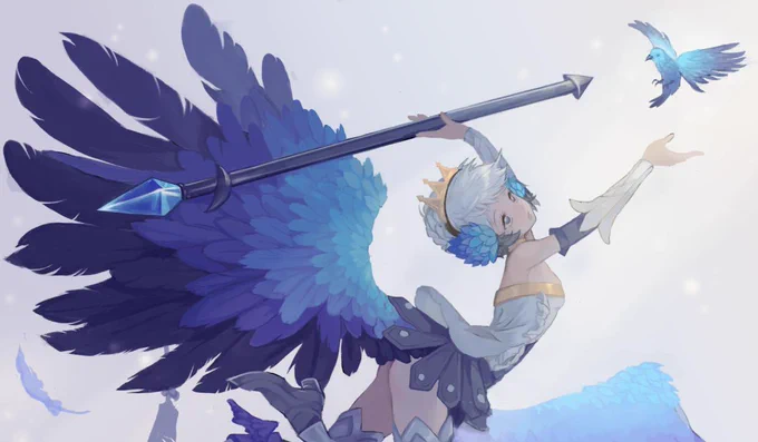Show me your art with wings   I'll start…I maybe enjoy drawing feathers a lot