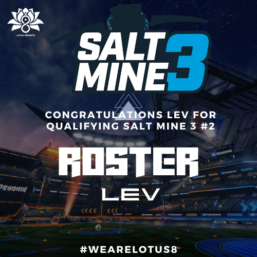 Lotus8Esports's tweet photo. We are live at 4 pm est. Good luck to @KnightYuh_rl &amp; @rl_lev  and Coach @rocket_gomi in #saltmine3 Day #2 - Invitational. 

https://t.co/py6dtAdoGI

https://t.co/ifpKqCrPRT

Lets go Lotus 8 RLCS! Good Luck today as the top 30 players of NA.

#rocketleague https://t.co/5uwGPC78AF