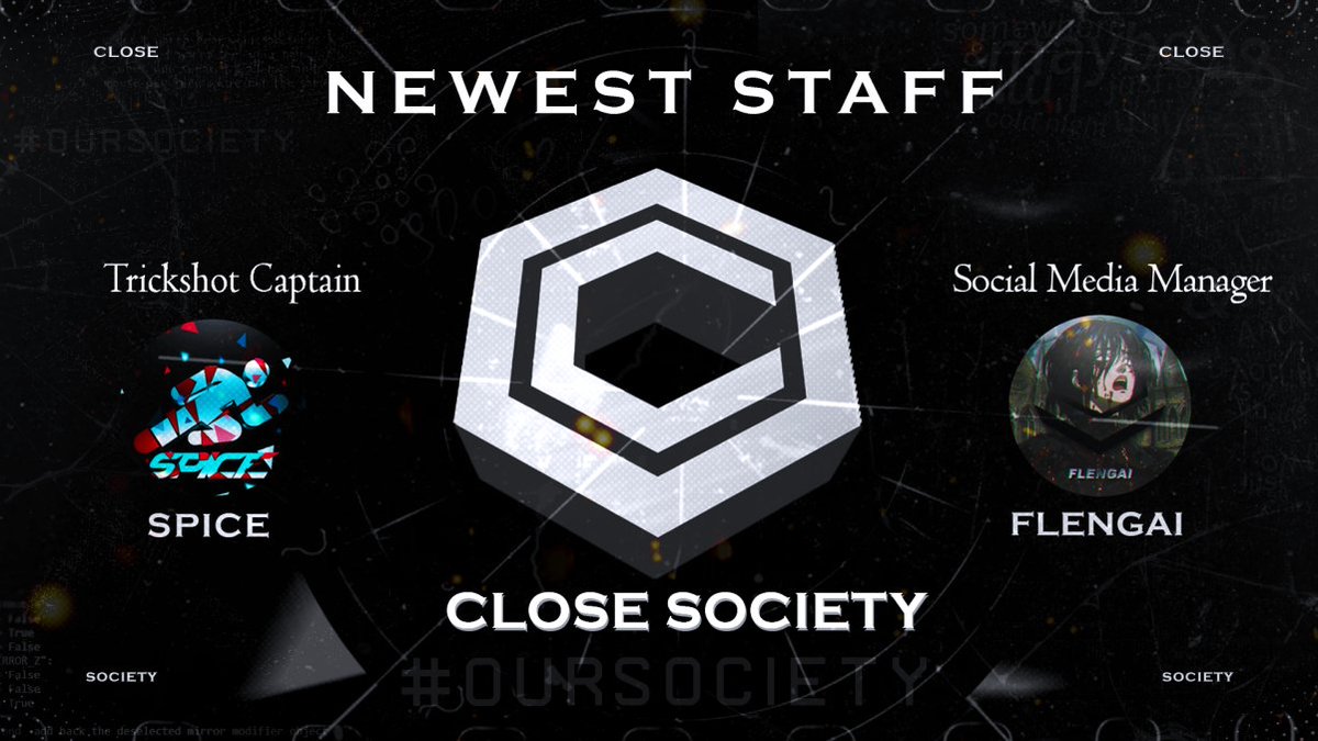 We wanted to give a warm welcome to our newest additions to our Staff. ❤

Glad to have these two apart of our hard working staff! Can't wait to see wait these two will bring to the team. 💪

#OurSociety👪